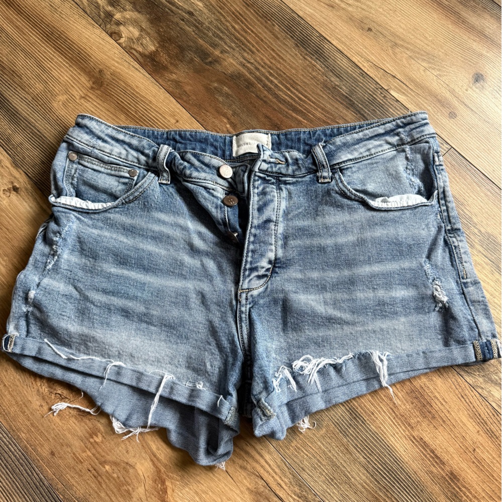 Gilded Intent Blue High Rise Shorts